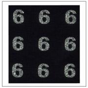 Glitter Numbers - "6"