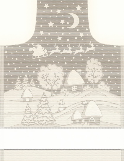 Apron Snow Lurex - Ecru
