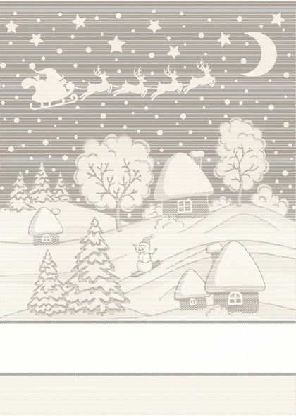 Kitchen towel - Snow Lurex - Ecru
