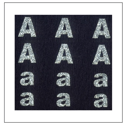 Glitter Letters - \"A\" \"a\"