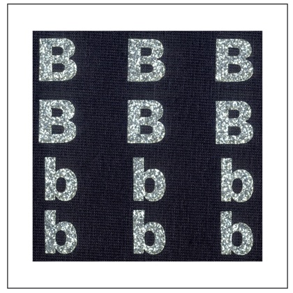 Glitter Letters - \"B\" \"b\"