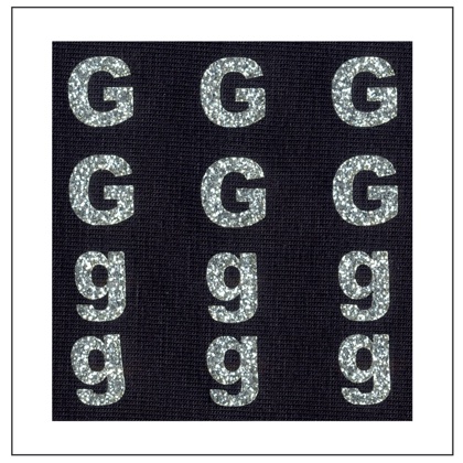 Glitter Letters - \"G\" \"g\"