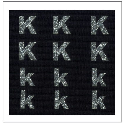 Glitter Letters - \"K\" \"k\"