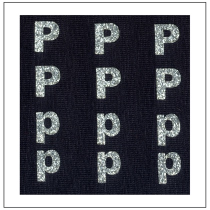 Glitter Letters - \"P\" \"p\"