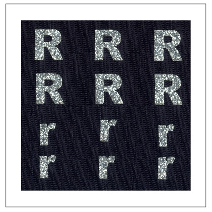 Glitter Letters - \"R\" \"r\"