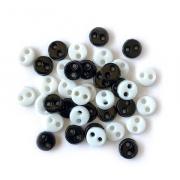 Tiny Buttons - Black & White Micro 1811