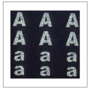 Glitter Letters - "A" "a"