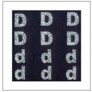 Glitter Letters - "D" "d"