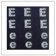 Glitter Letters - "E" "e"