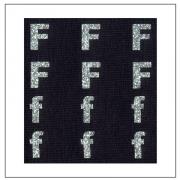 Glitter Letters - "F" "f"
