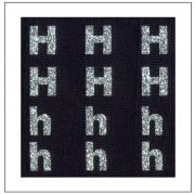 Glitter Letters - "H" "h"