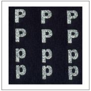 Glitter Letters - "P" "p"