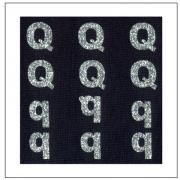 Glitter Letters - "Q" "q"