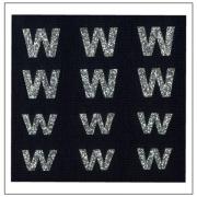 Glitter Letters - "W" "w"
