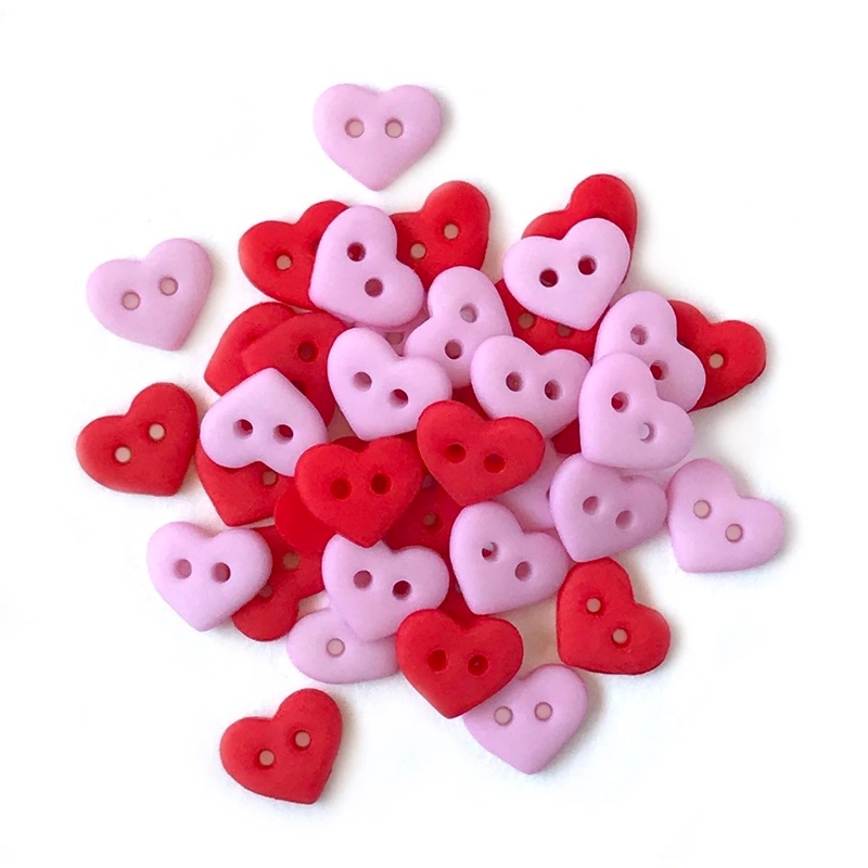 Tiny Buttons - Valentine Hearts 1827 From Buttons Galore and More - Buttons  Galore - Beads, Charms, Buttons - Casa Cenina