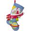 Rocket Ship Santa Felt Stocking Applique