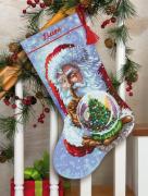 Santa's Snow Globe Stocking