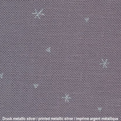 Belfast Sparkle Linen 32ct - Dark Grey / Brushed Silver