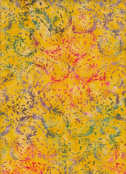 Batik - Yellow wreath