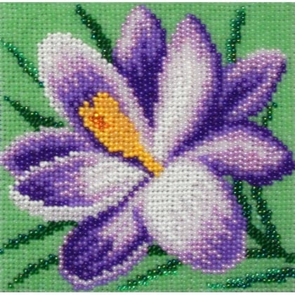 Crocus From Emma's Company - Beads Embroidery Kit - Kits - Casa Cenina