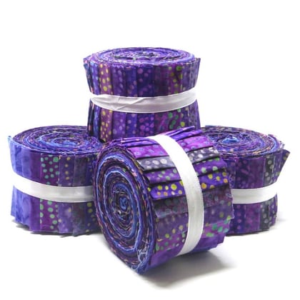 Batik Jelly Rolls - Lilac
