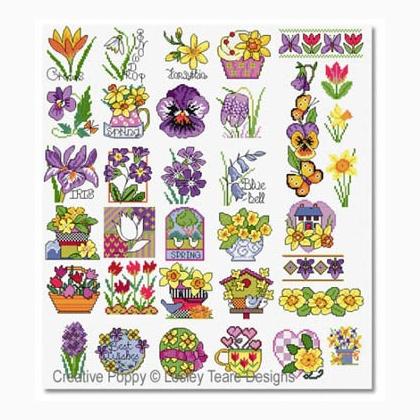 Spring Flower Motifs