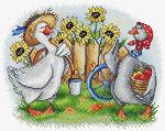 Two Cheerful Geese