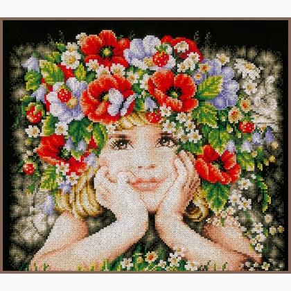 Girl with flowers