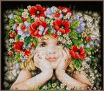 Girl with flowers