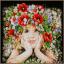 Girl with flowers