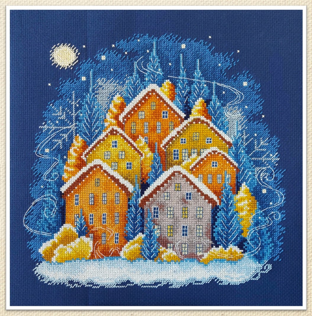 Morning in the Village 3 Chart Counted Cross Stitch Pattern Needlework Xstitch 