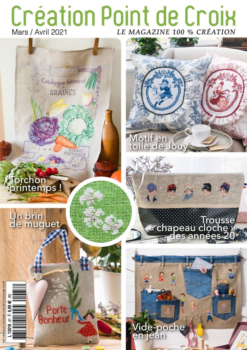 Les Quatre Saisons au point de croix Magazine with Cross Stitch Projects 
