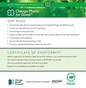 Biodegradable 40 Micron Self Seal OPP Bag