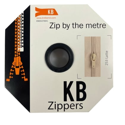 All-purpose coil zipper, latte (253)