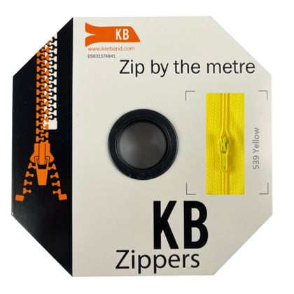 All-purpose coil zipper, yellow (539)