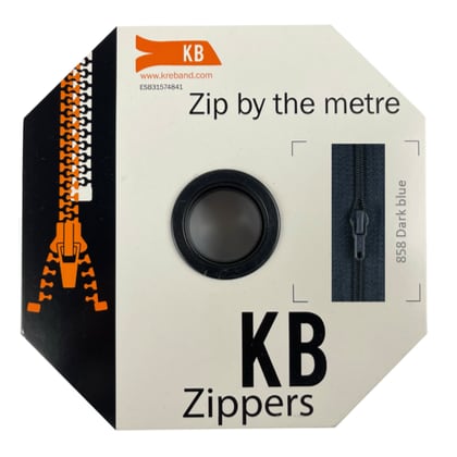 All-purpose coil zipper, dark blue (858)
