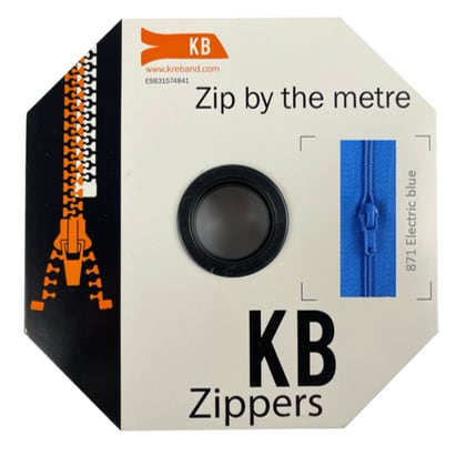 All-purpose coil zipper, electric blue (871)