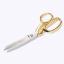 Tailor's scissors, gold, 20cm.