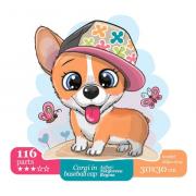 Corgi in Baseball Cap