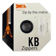All-purpose coil zipper, white (200) From Kreband - Zippers
