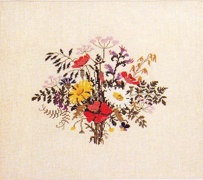 Cross Stitch Kits Hand Embroidery Flowers Bouquet Peonies