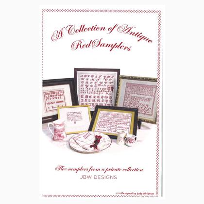 Collection Of Antique Red Samplers