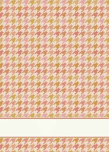 Kitchen towel - Pattern - Pied de Poule Orange