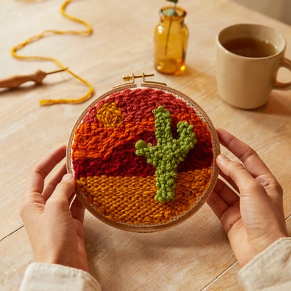 The Desert Meditation Punch Needle Kit