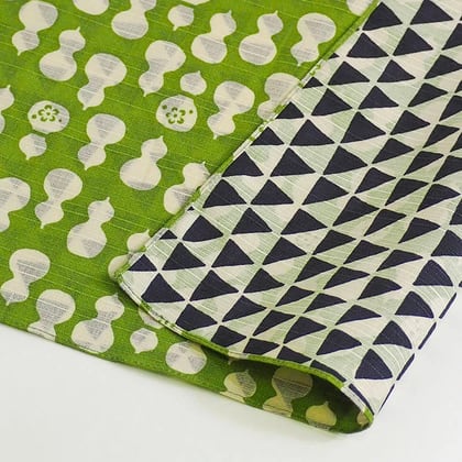 Fuku Furoshiki - Gourd/Dragon Scale Green/Navy