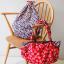 Fuku Furoshiki - Japanese Apricot/Pine and Bamboo Red/Navy