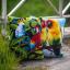 Front Cushion: Lovebirds