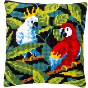 Front Cushion: Tropical Birds