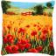 Front Cushion: Poppies Landscape