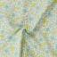 Organic cotton printed fabric - Yellow and blue flowers